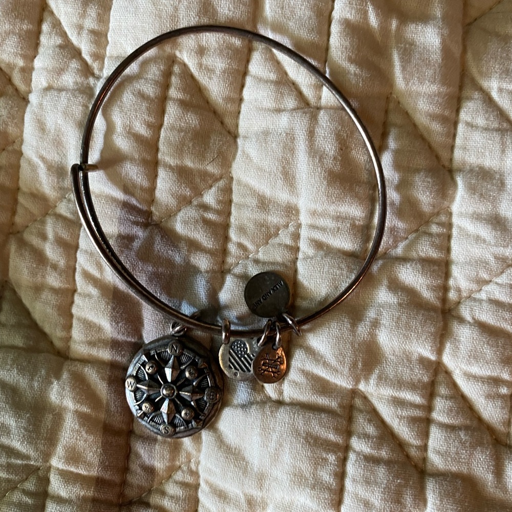 Alex and ani compass bronze
